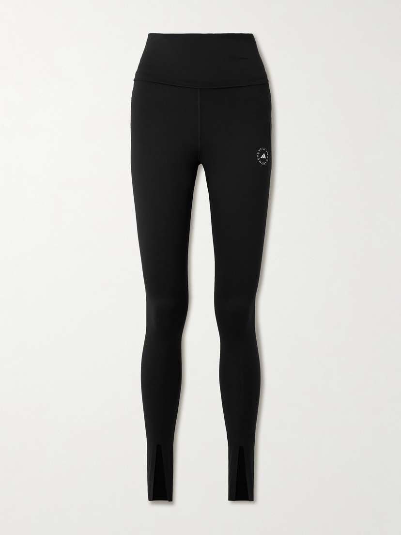 adidas by Stella McCartney Truestrength Logo-jacquard Recycled Stretch-jersey Leggings