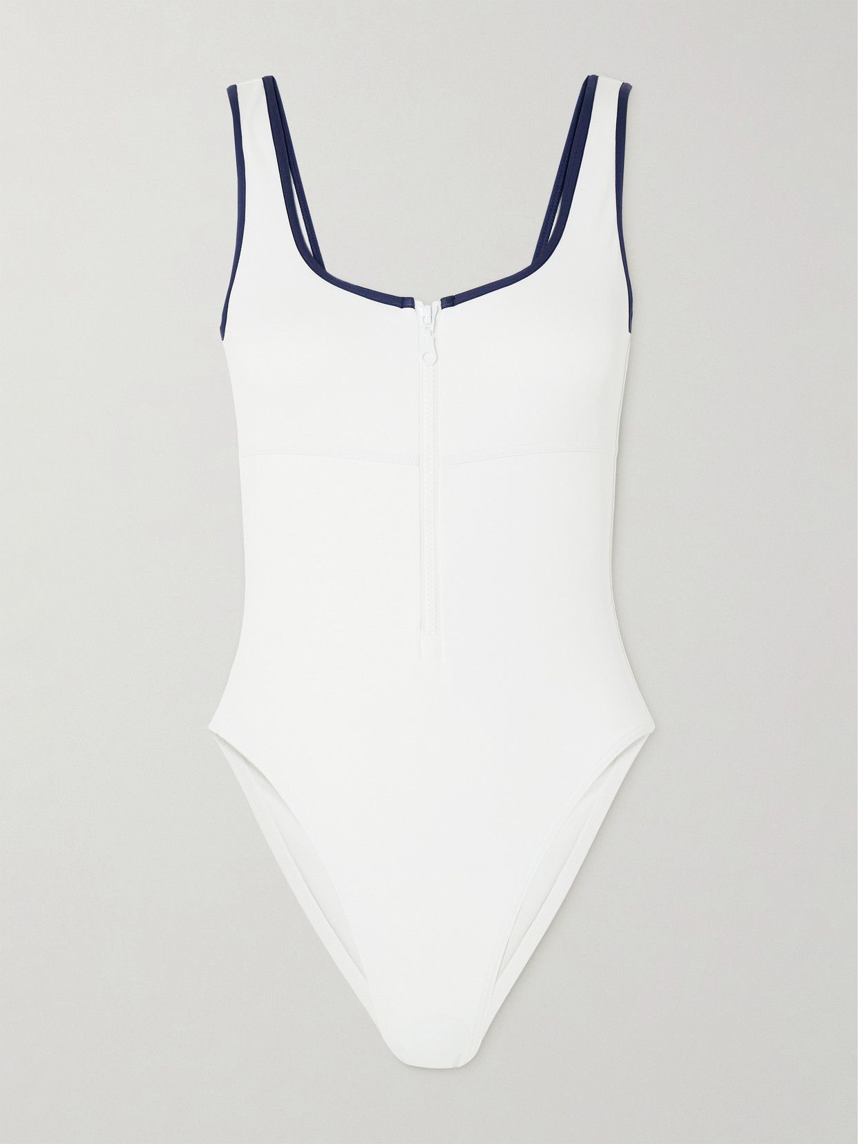 Melissa Odabash Bellino Two-tone Swimsuit In White