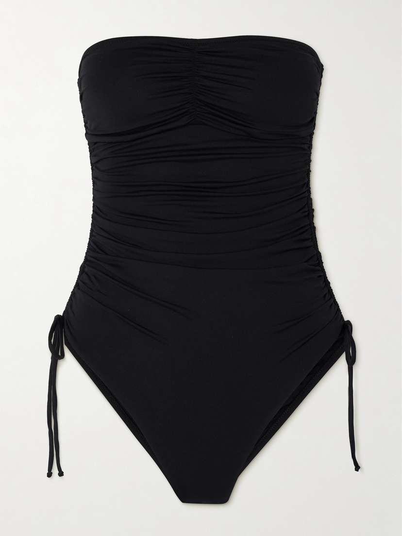 Melissa Odabash Sydney Strapless Ruched Swimsuit