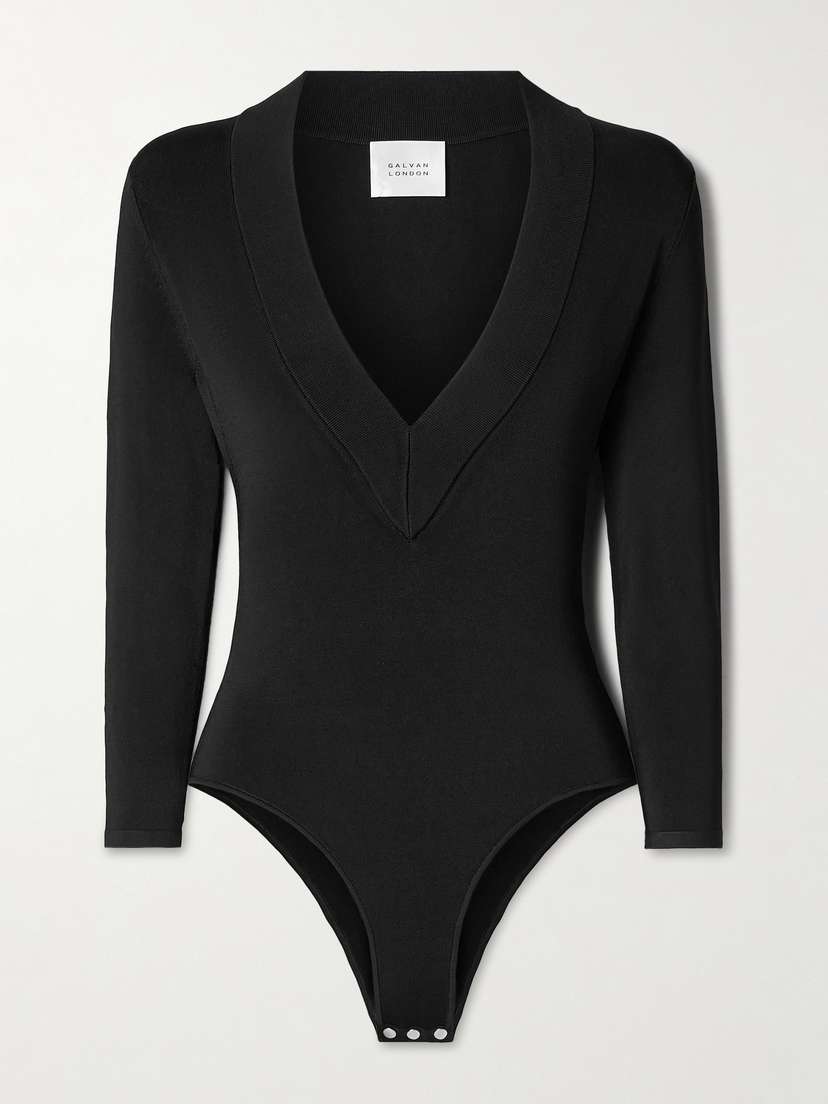 Galvan Sasha Stretch-knit Bodysuit