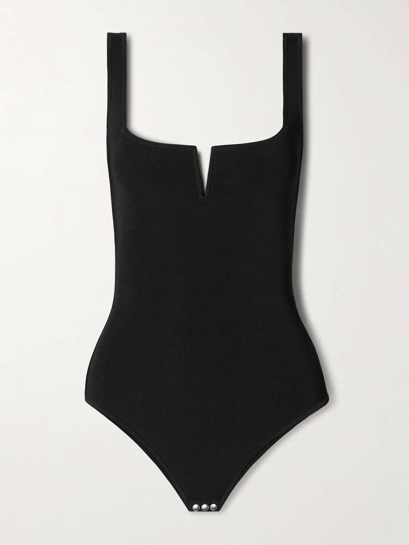 Galvan Freya Stretch-knit Bodysuit