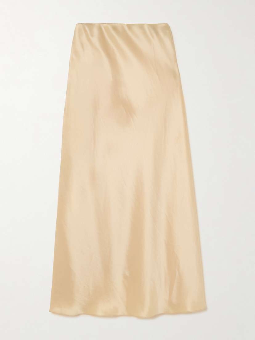 Galvan Valletta Satin Midi Skirt