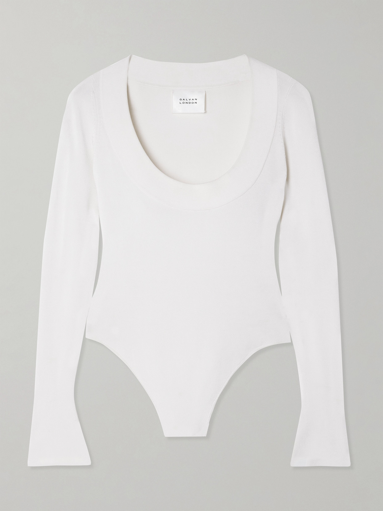 Galvan Sasha Knitted Bodysuit In White