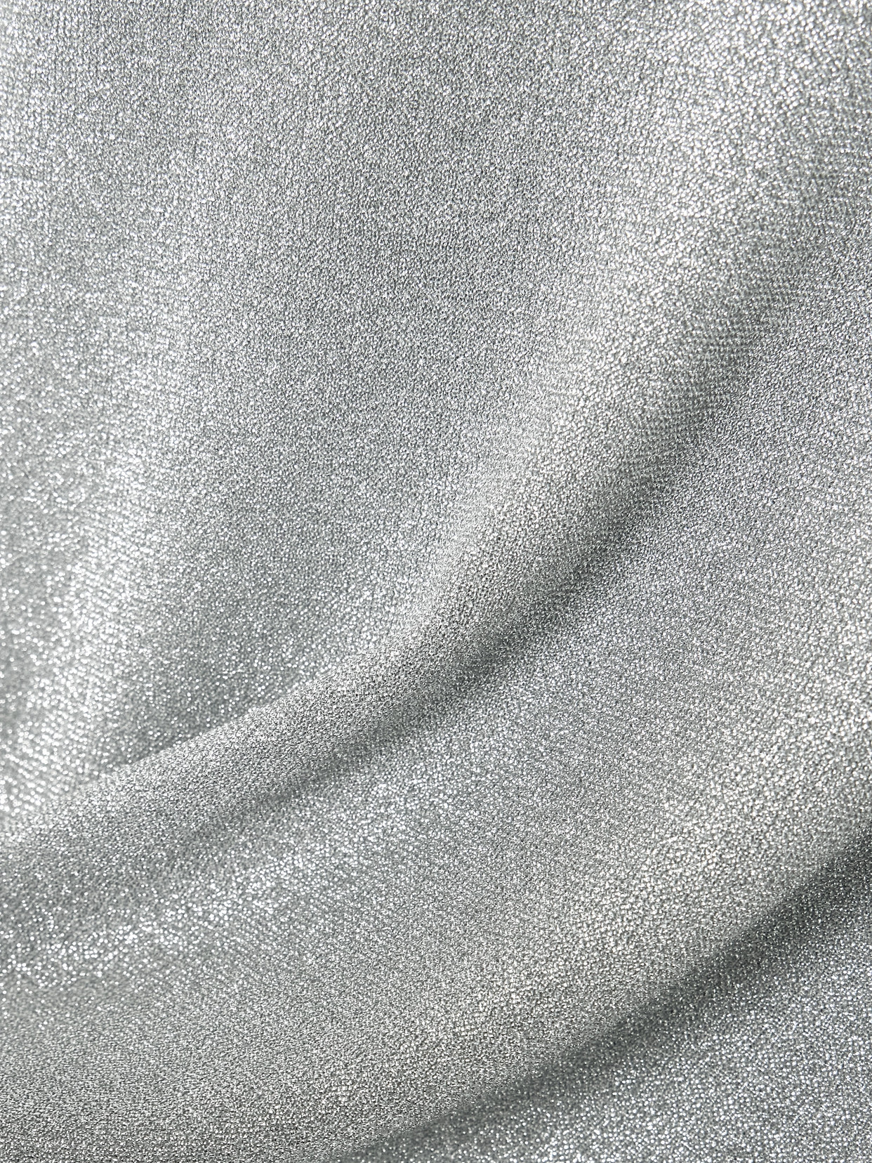 Galvan Corte Metallic Knitted Top In Silver
