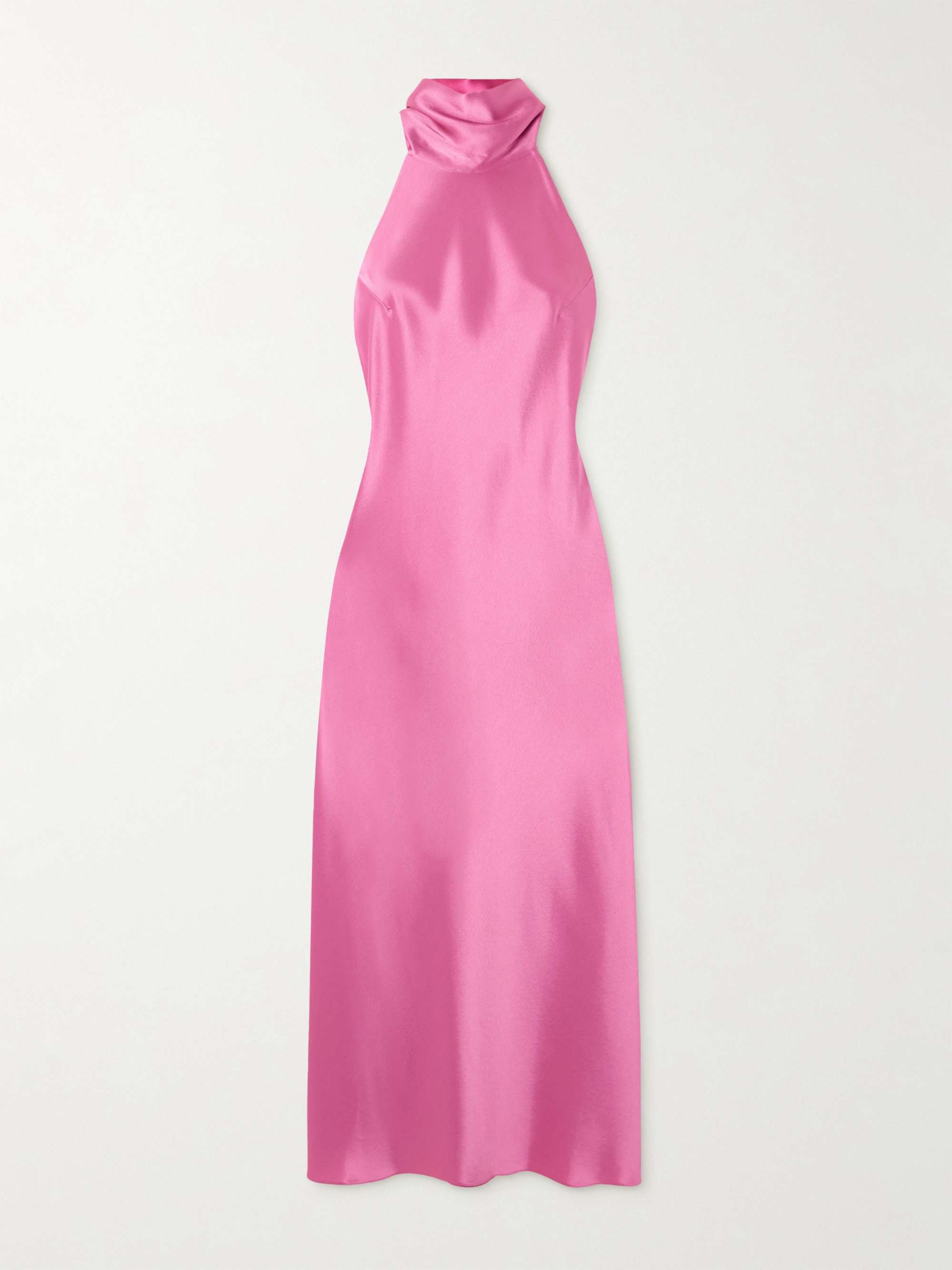 Sienna satin midi dress pink FR34