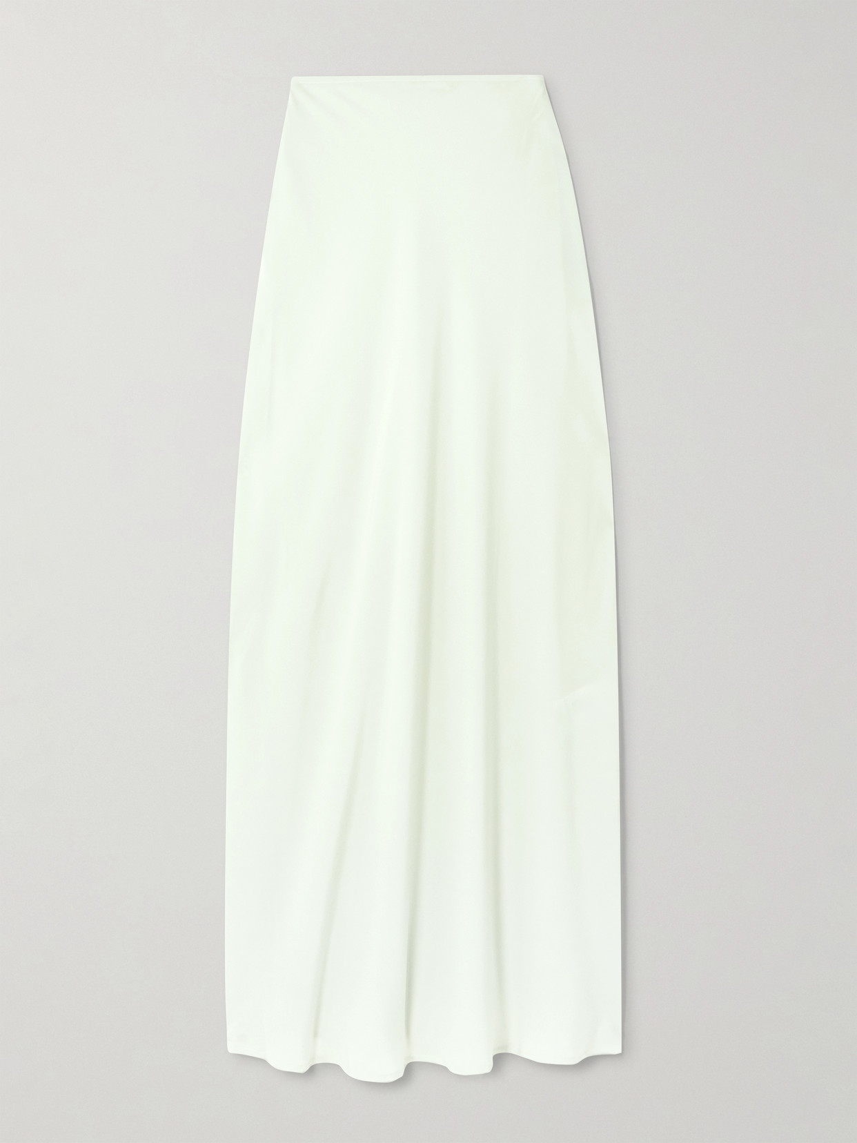 Faithfull Biarritz Silk Crepe De Chine Maxi Skirt In Blue