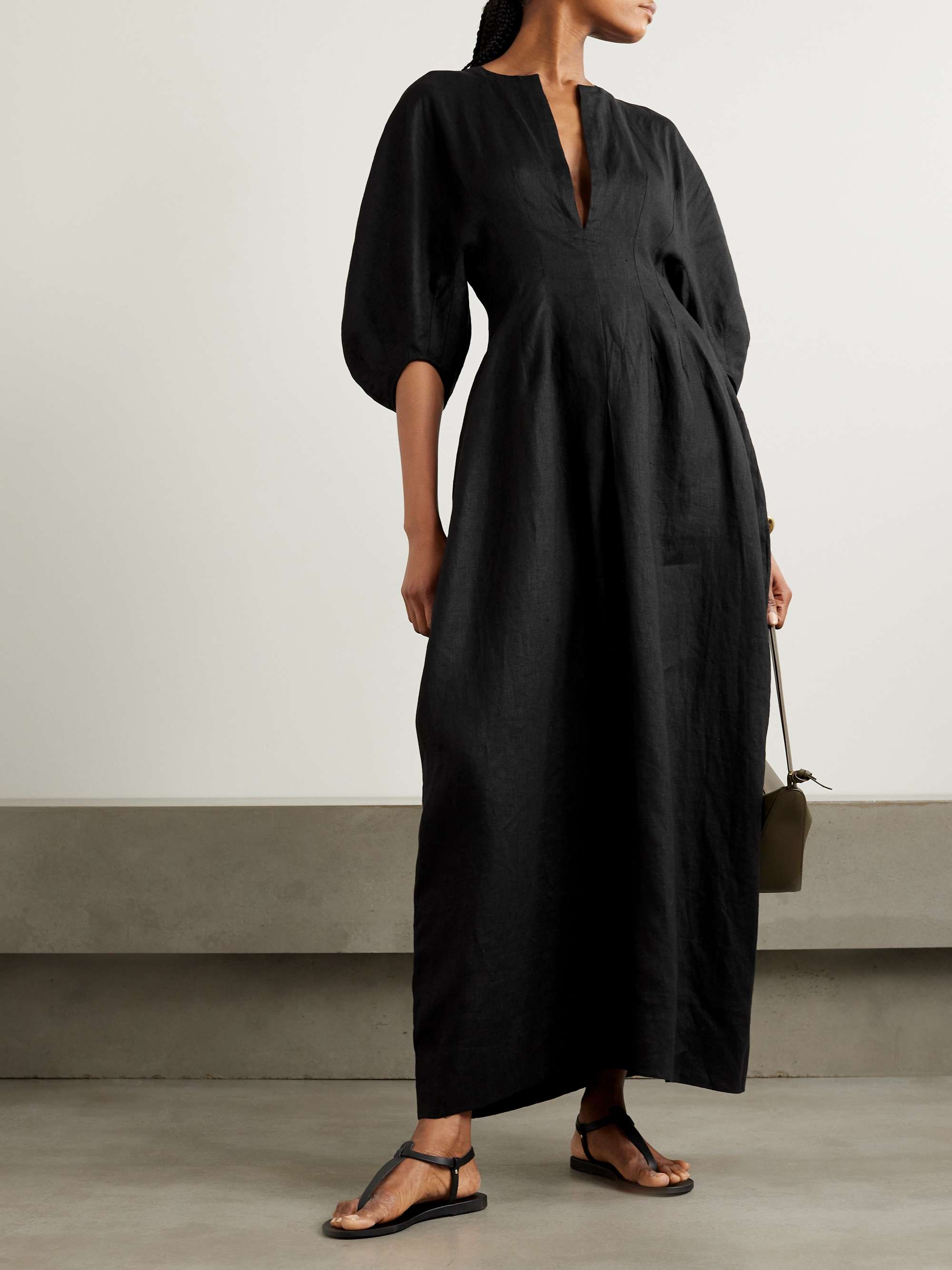 FAITHFULL Soleil linen maxi dress | NET-A-PORTER