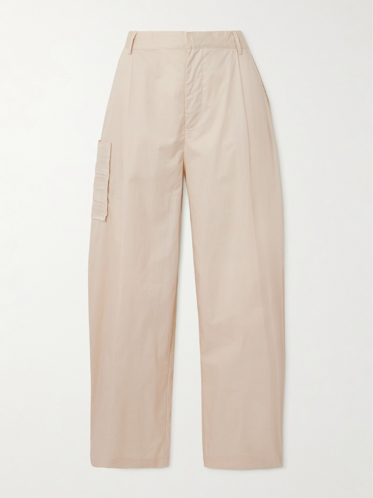 Deiji Studios Organic Cotton Wide-leg Trousers In Off-white