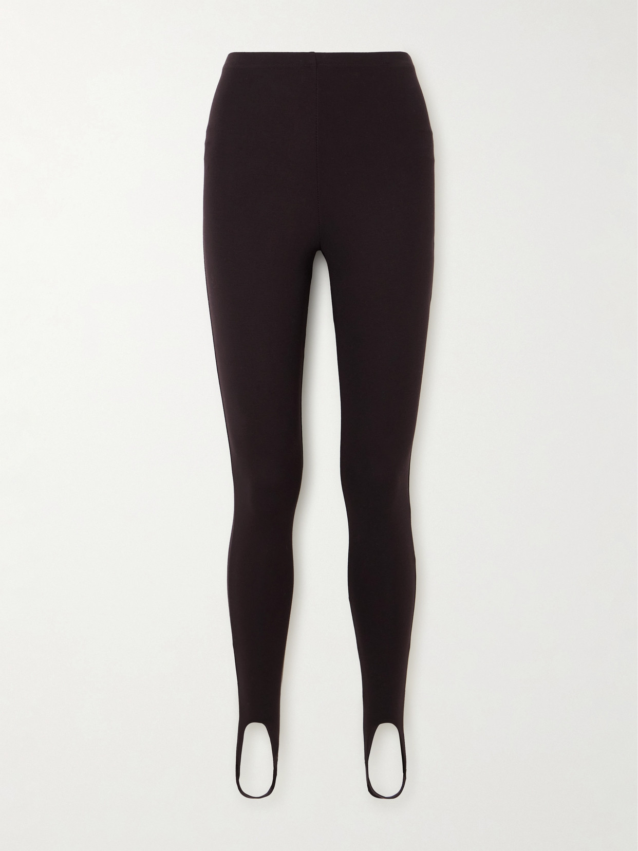 LESET - Rio Stretch-ponte Stirrup Leggings - Brown
