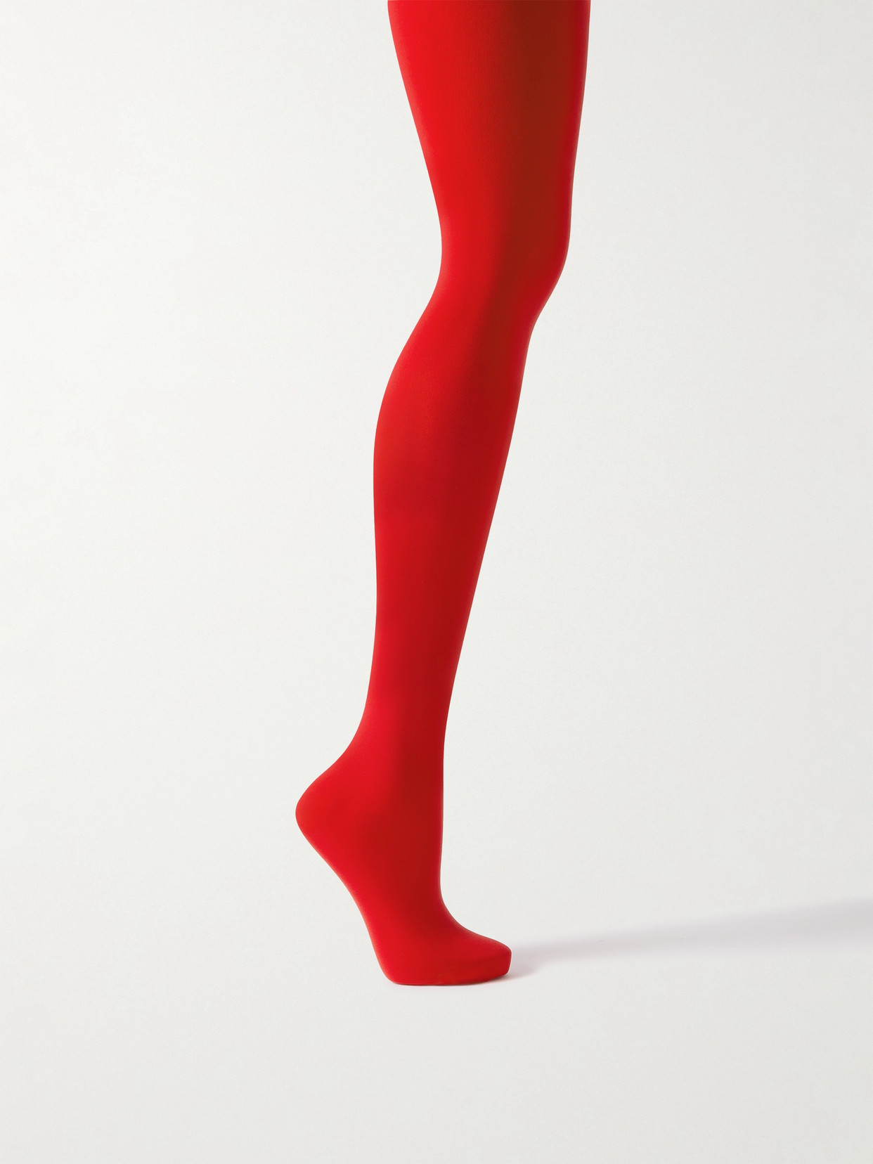 Wolford Velvet De Luxe 66 Denier Tights In Red