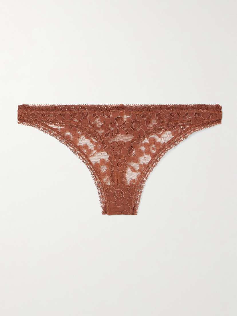 Eres Marguerite Prairie Stretch-corded Lace Briefs