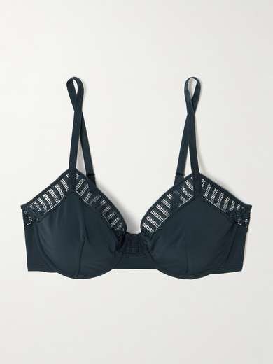 Anita Belvedere Women's Underwired Comfort Bra - Deep Blue, Size 46C, Polyamide/Elastane Blend