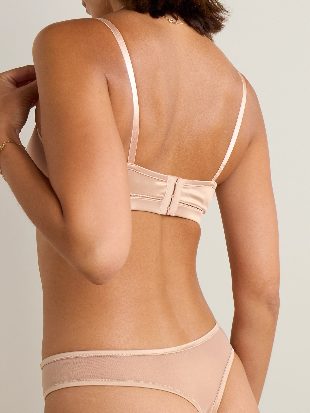 Eres Diva Satin-trimmed Stretch-tulle Soft-cup Triangle Bra In Pink
