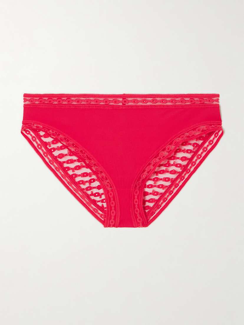 Eres Bubble Elixir Stretch-jersey And Lace Briefs