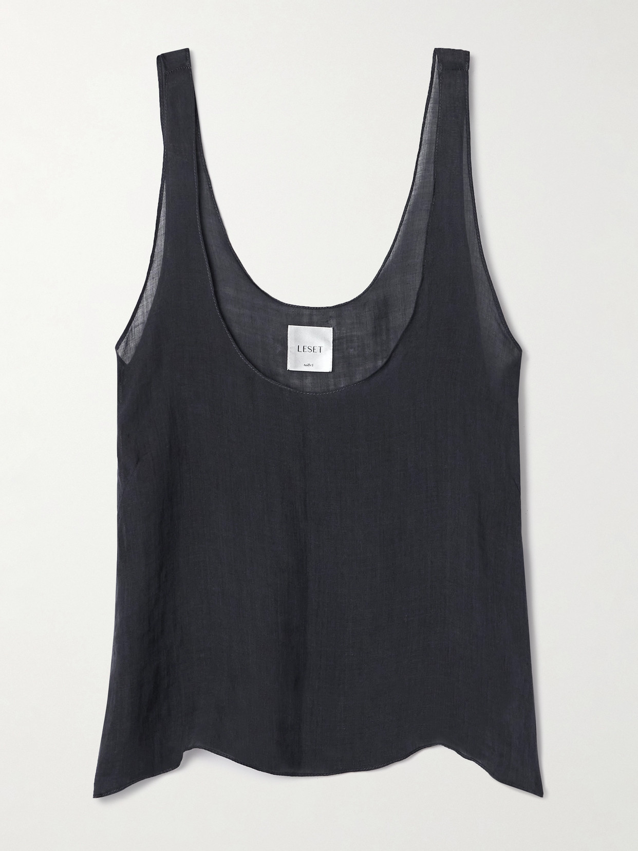 LESET - Niko Ramie Tank - Blue
