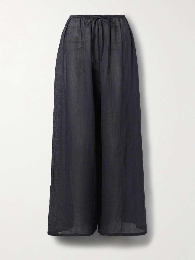 LESET Niko Ramie Wide-leg Pants