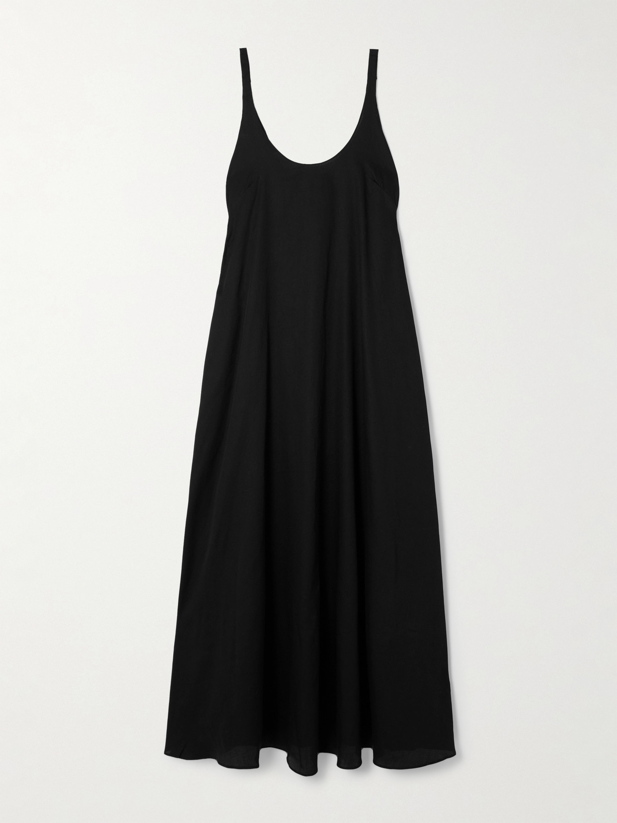 LESET - Yoko Cotton Maxi Dress - Black