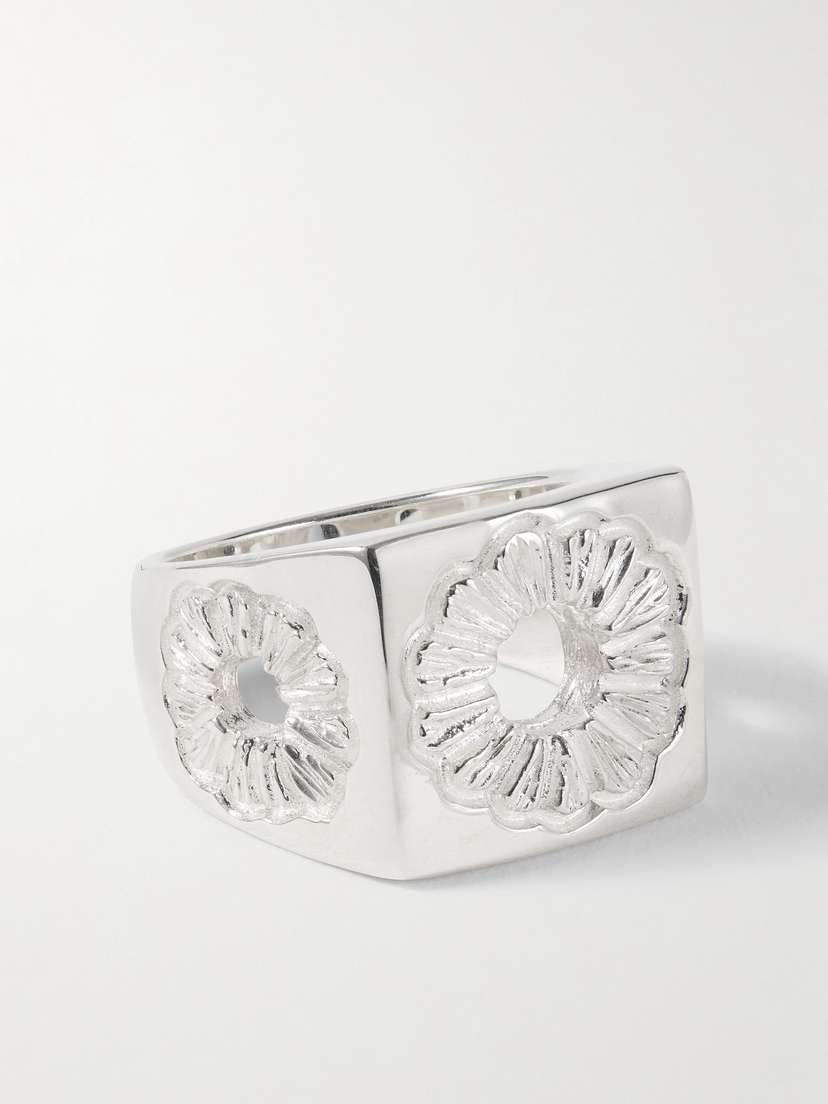 Bleue Burnham Marigold Recycled Sterling Silver Signet Ring