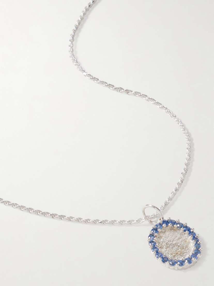Bleue Burnham Truth To Nature Sterling Silver Laboratory-grown Sapphire Necklace