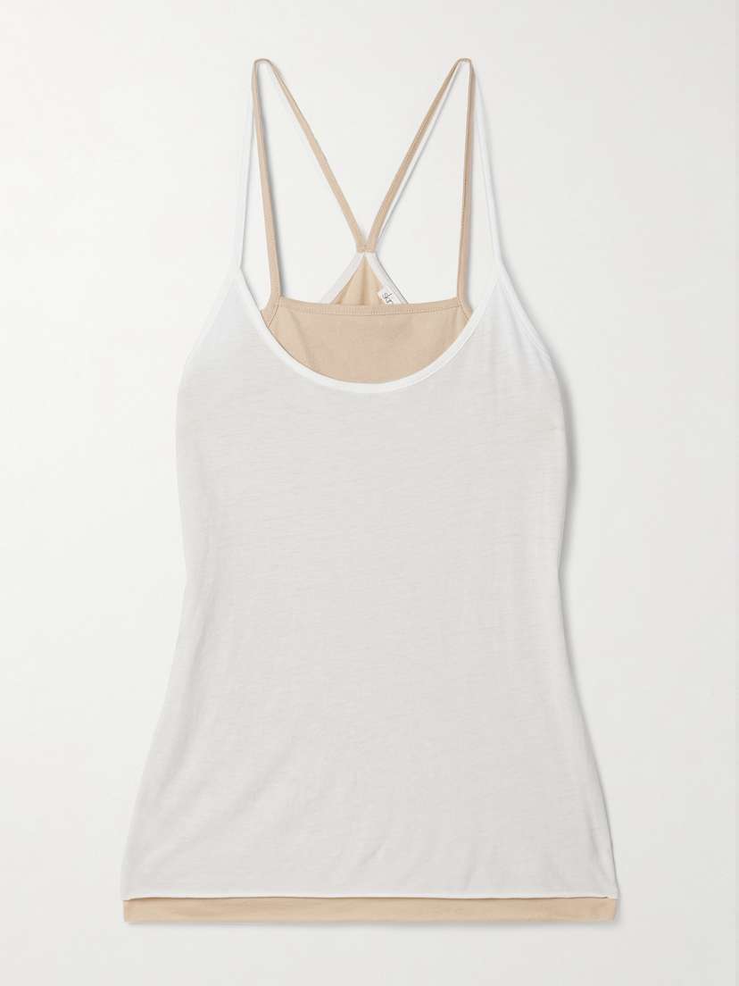 Skin Layered Organic Pima Cotton-jersey Tank