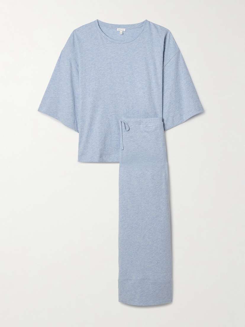 Skin Coco And Camille Organic Pima Cotton-jersey Pajama Set