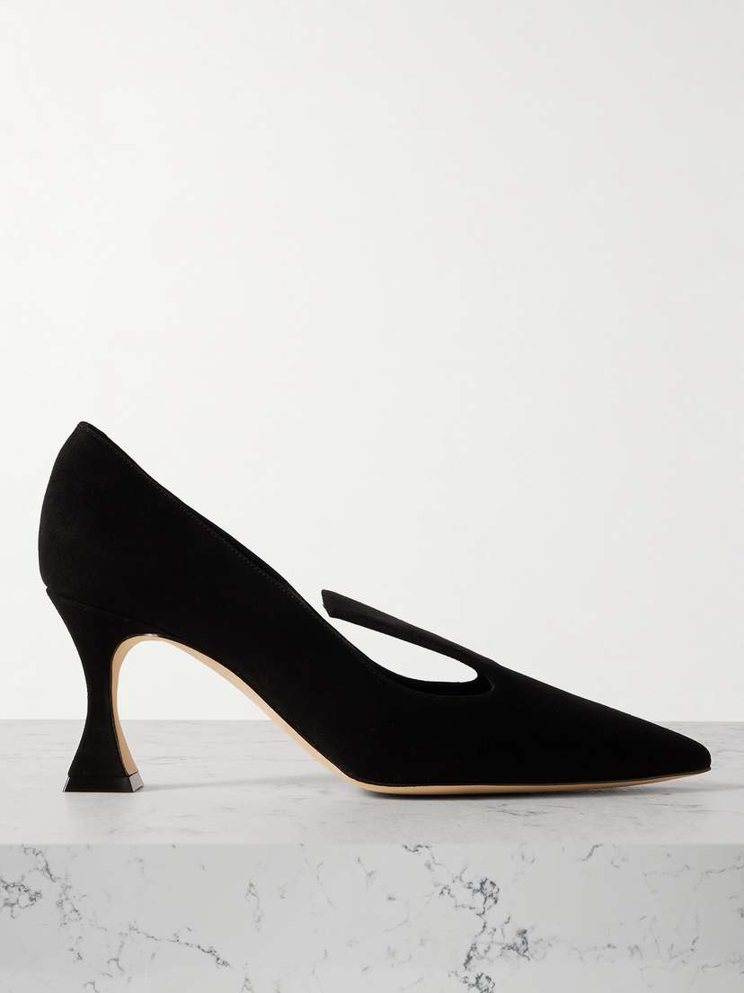 Manolo Blahnik Turkypla 70 Suede Pumps