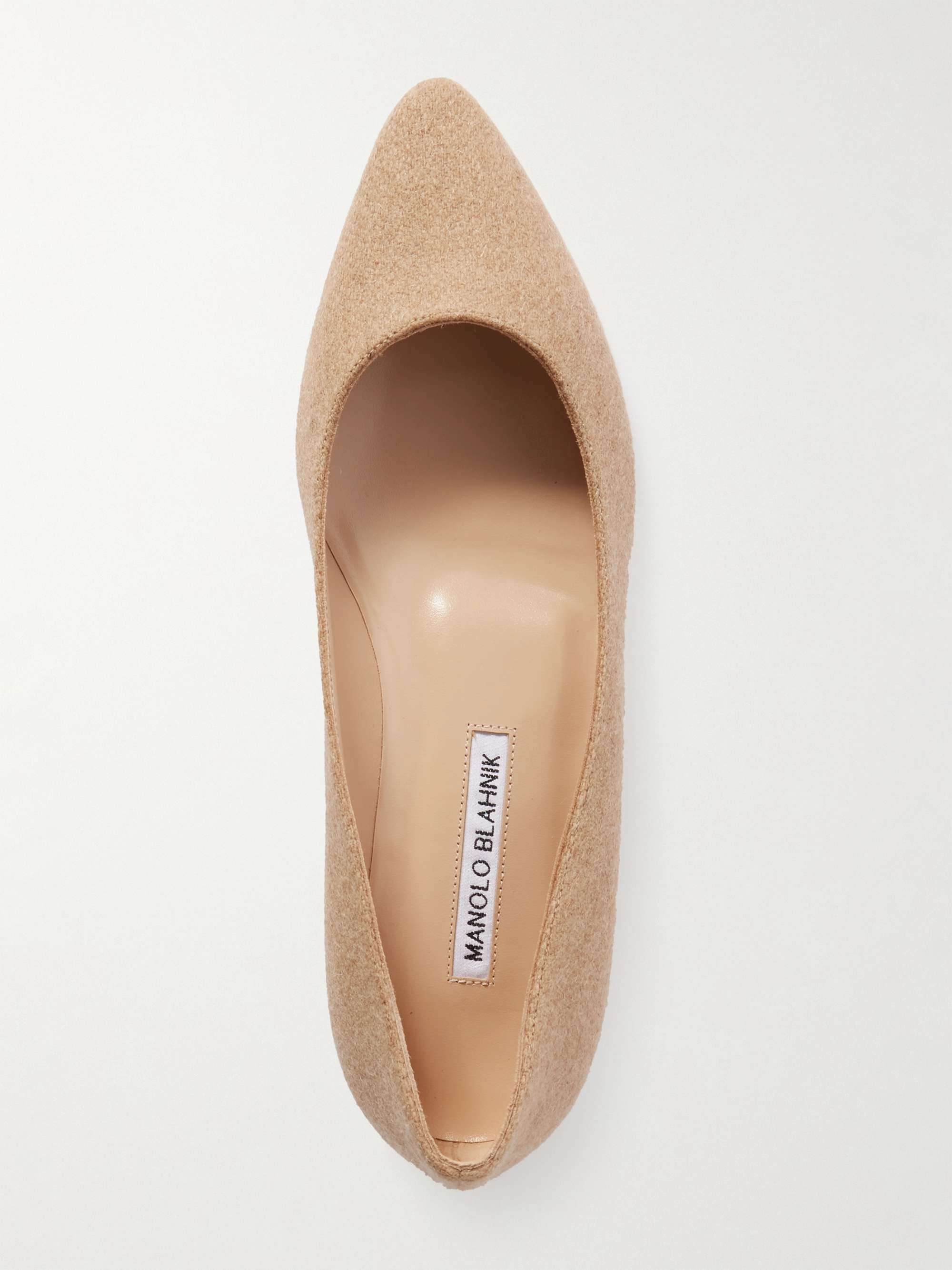 Manolo Blahnik Lanza BB Lambskin Ballerina Flats - Bergdorf