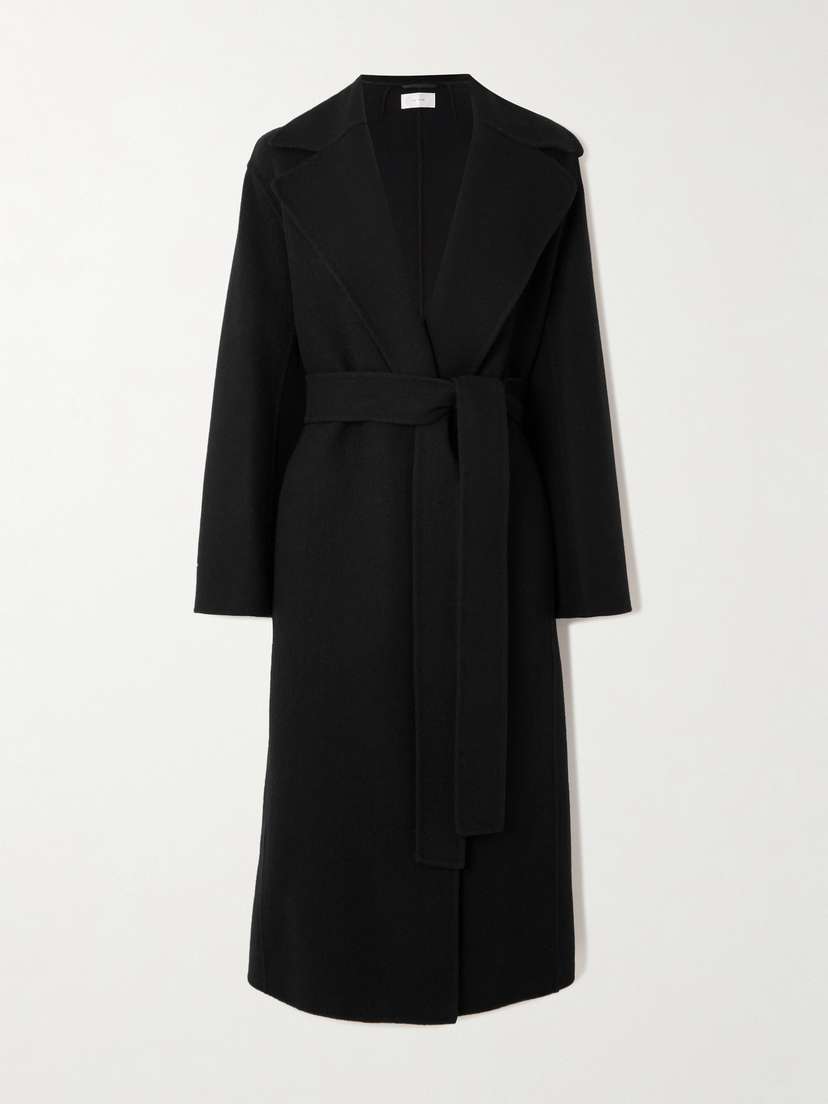 The Row Malika Belted Wool-blend Coat