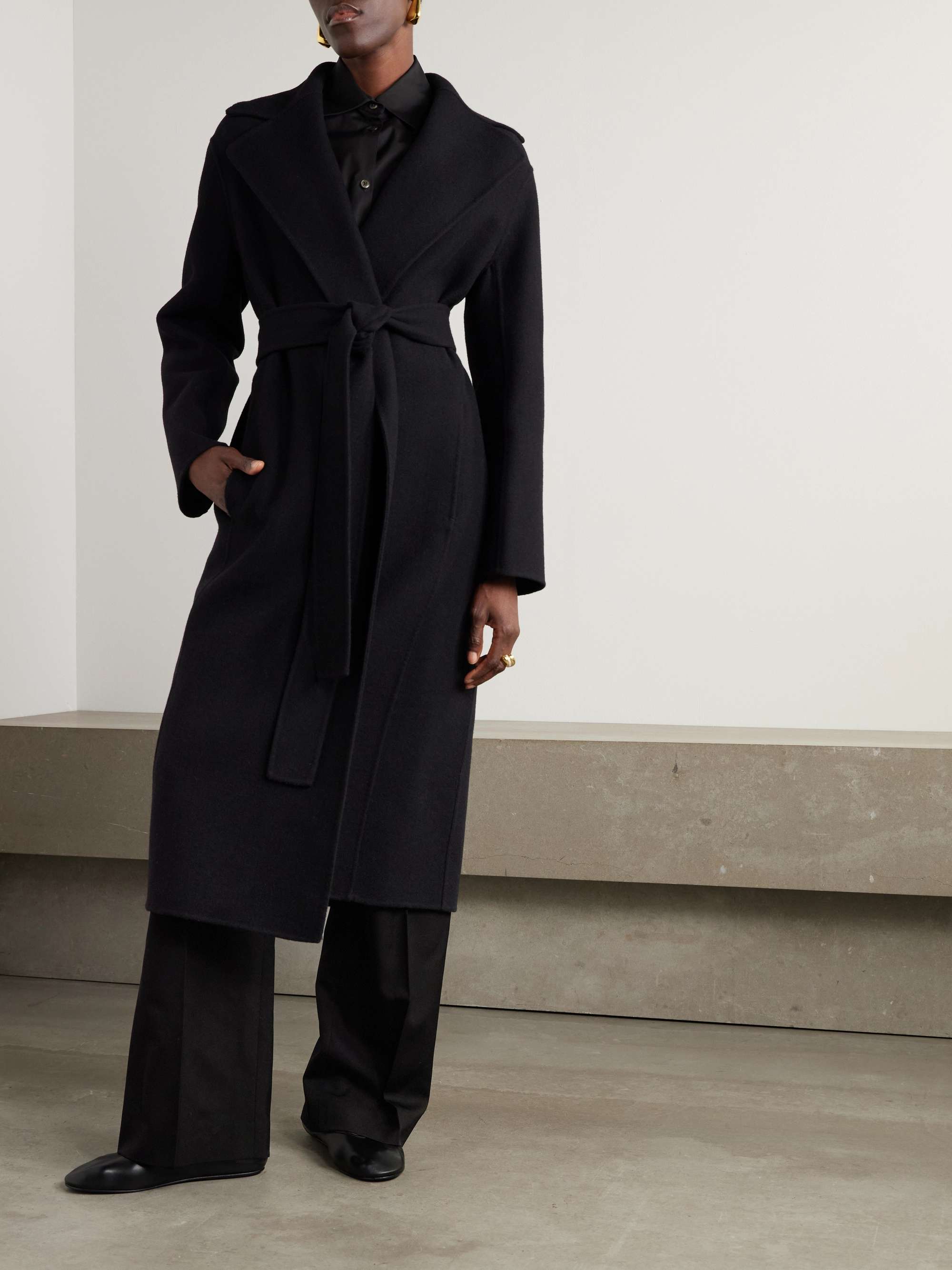 THE ROW Malika belted wool blend coat NET A PORTER