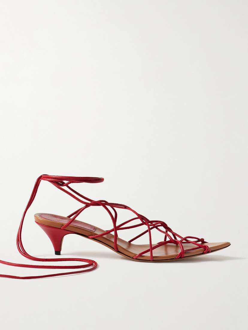 Khaite Arden Leather Sandals