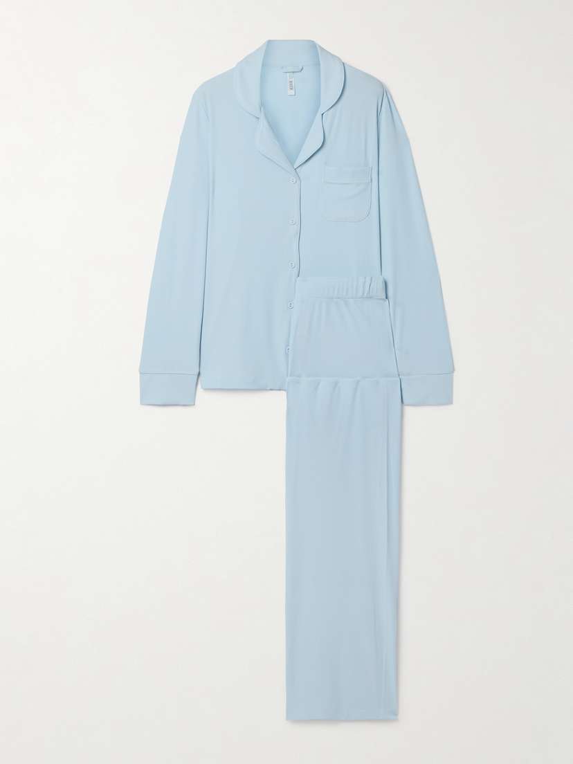 Skims Soft Lounge Rib Sleep Set - Celeste