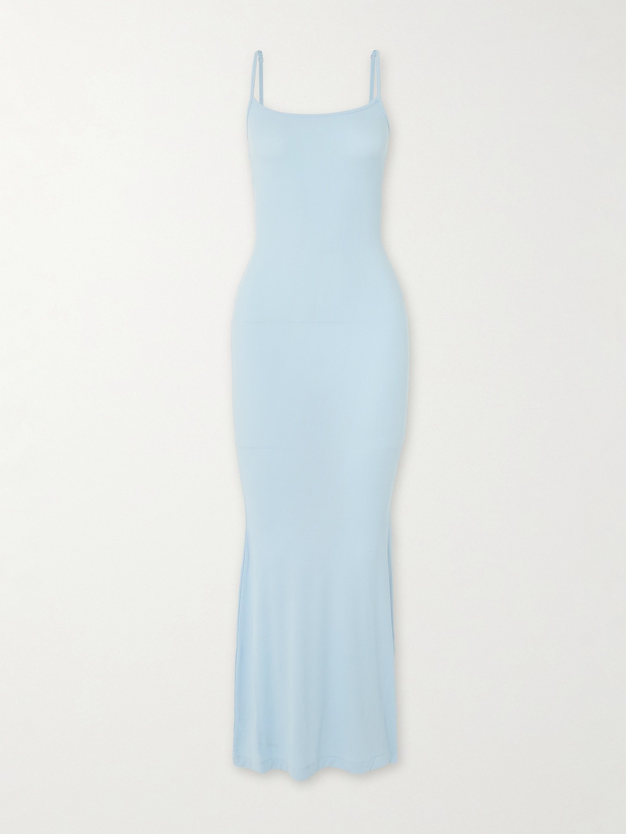 Skims Soft Lounge Long Slipdress In Blue