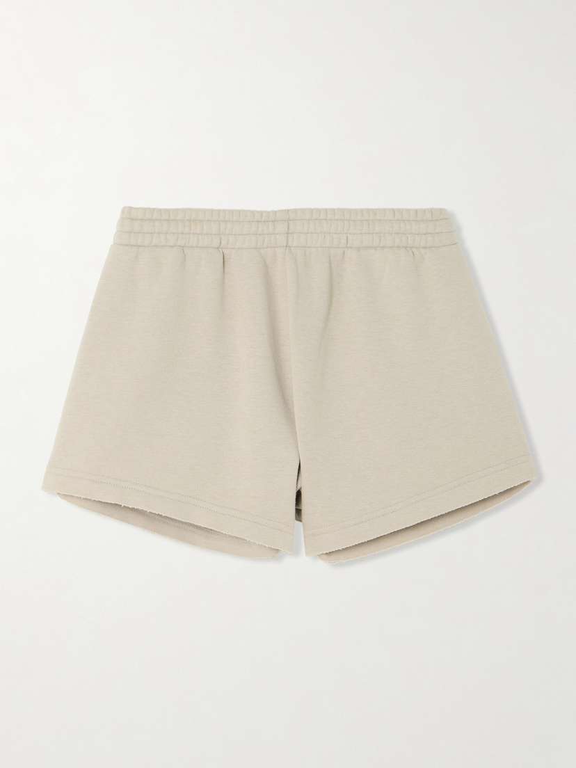 Skims Cotton-blend Jersey Shorts - Stone