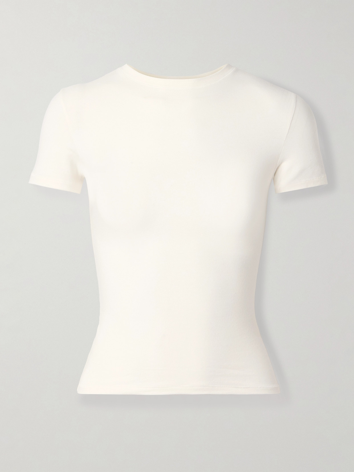 Skims Stretch-cotton Jersey T-shirt In White