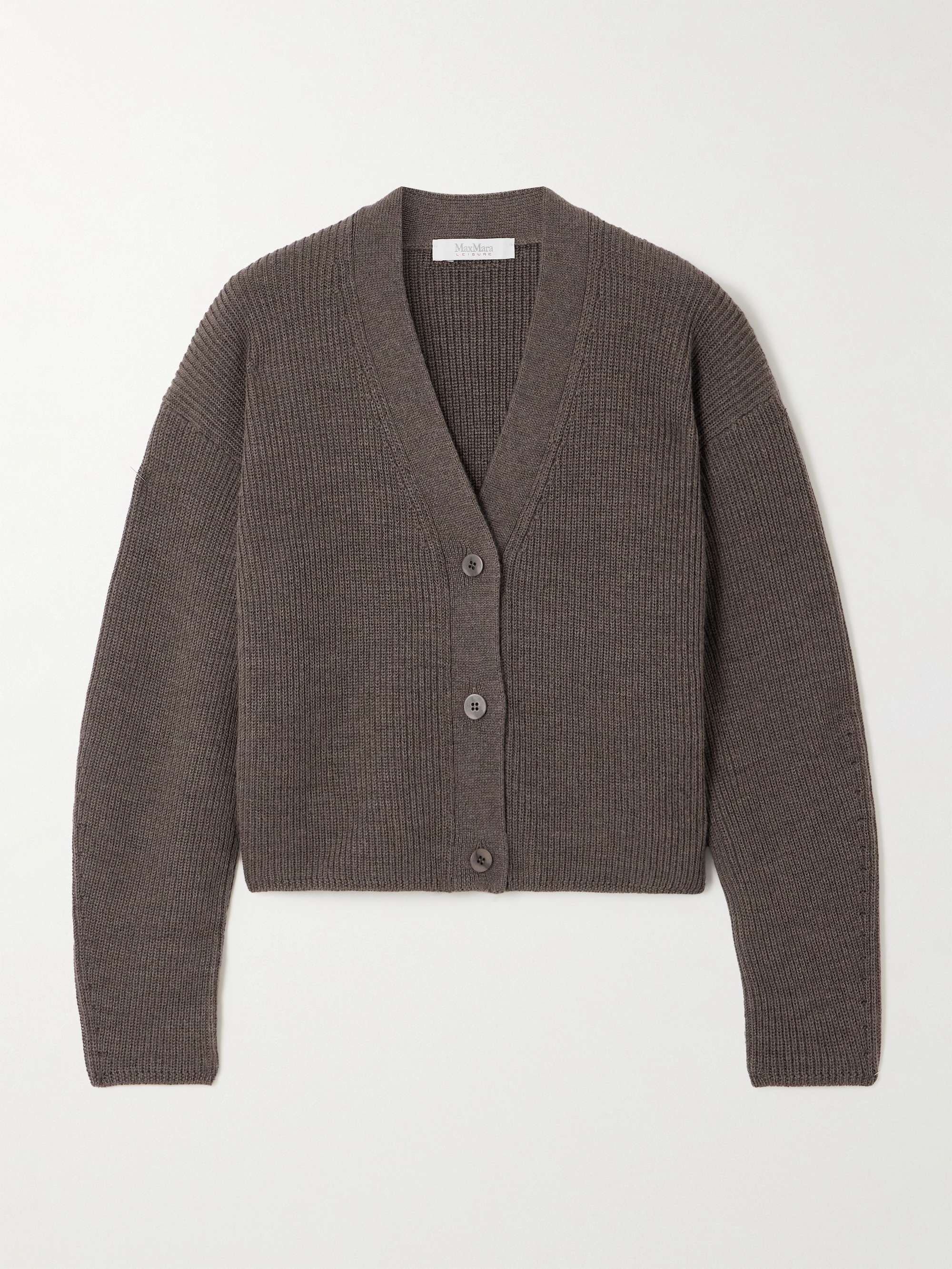 MAX MARA リブニット ウール カーディガン | NET-A-PORTER 