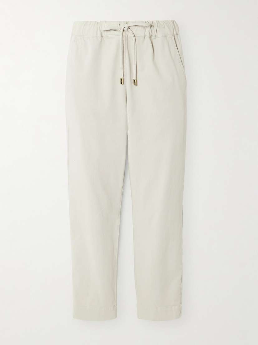 Max Mara Terreno Stretch-cotton Slim-leg Pants