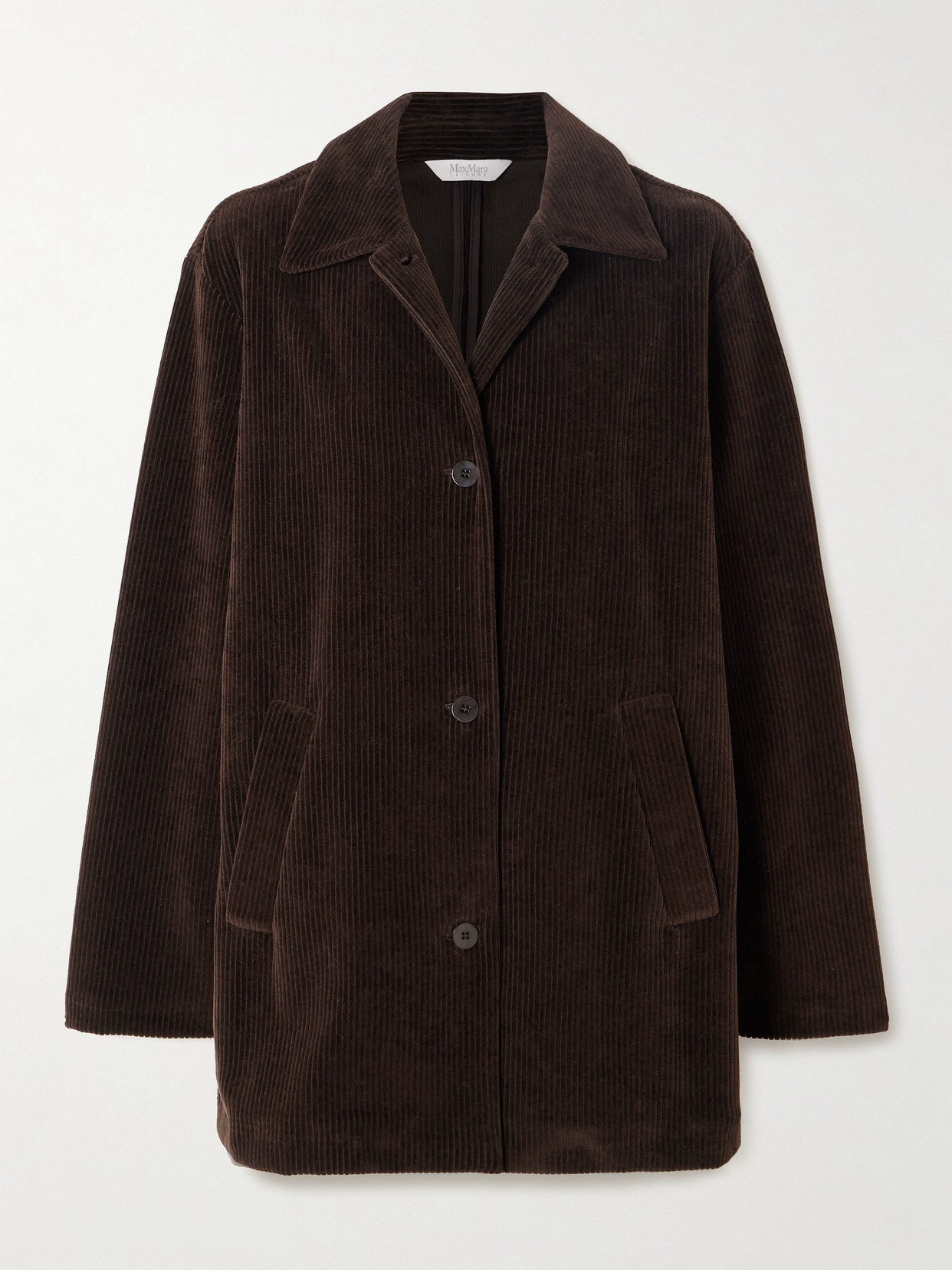 Max Mara - Vand Cotton-blend Corduroy Jacket - Brown