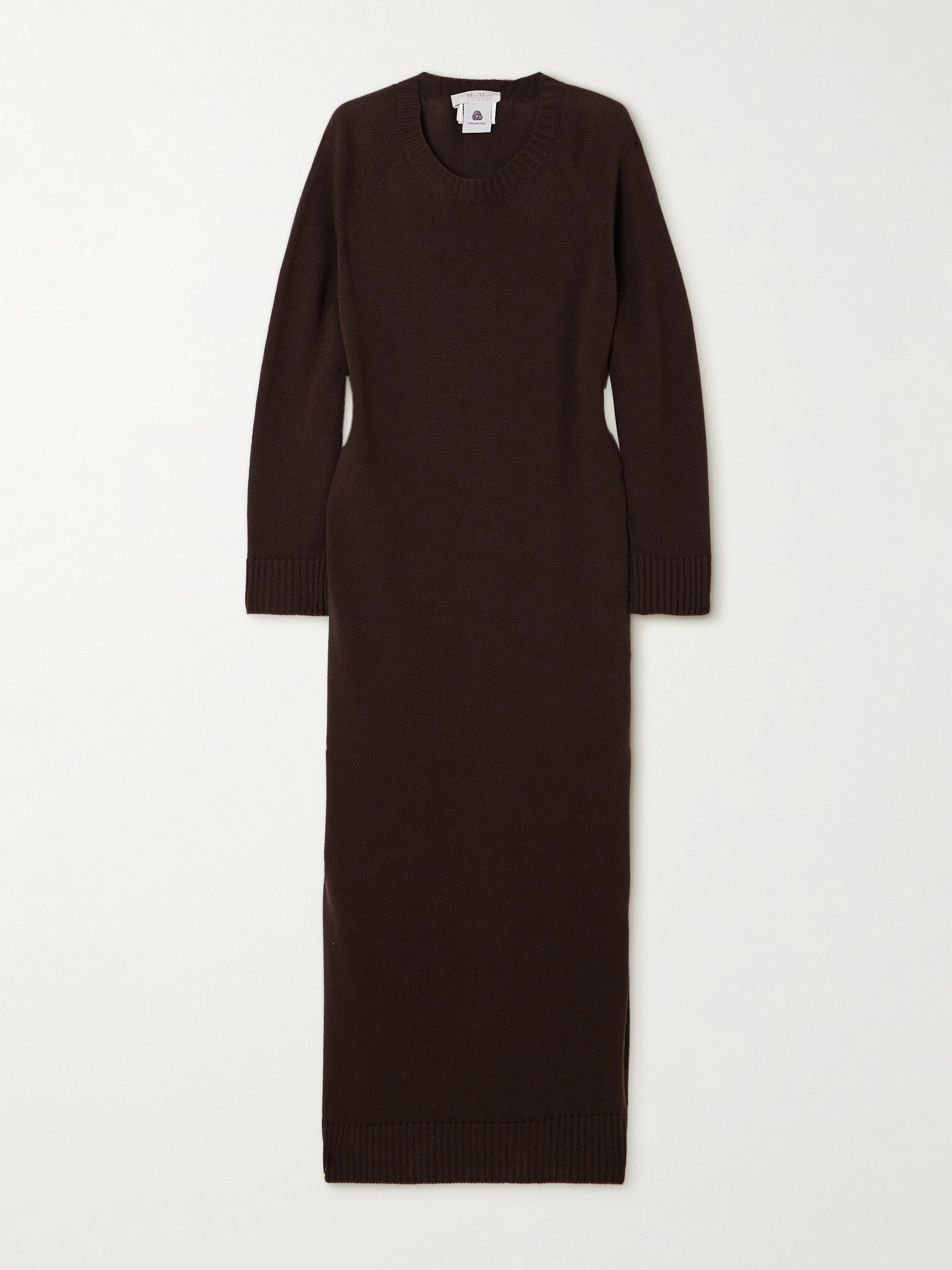 Max Mara Scrivia ribbed wool midi dress