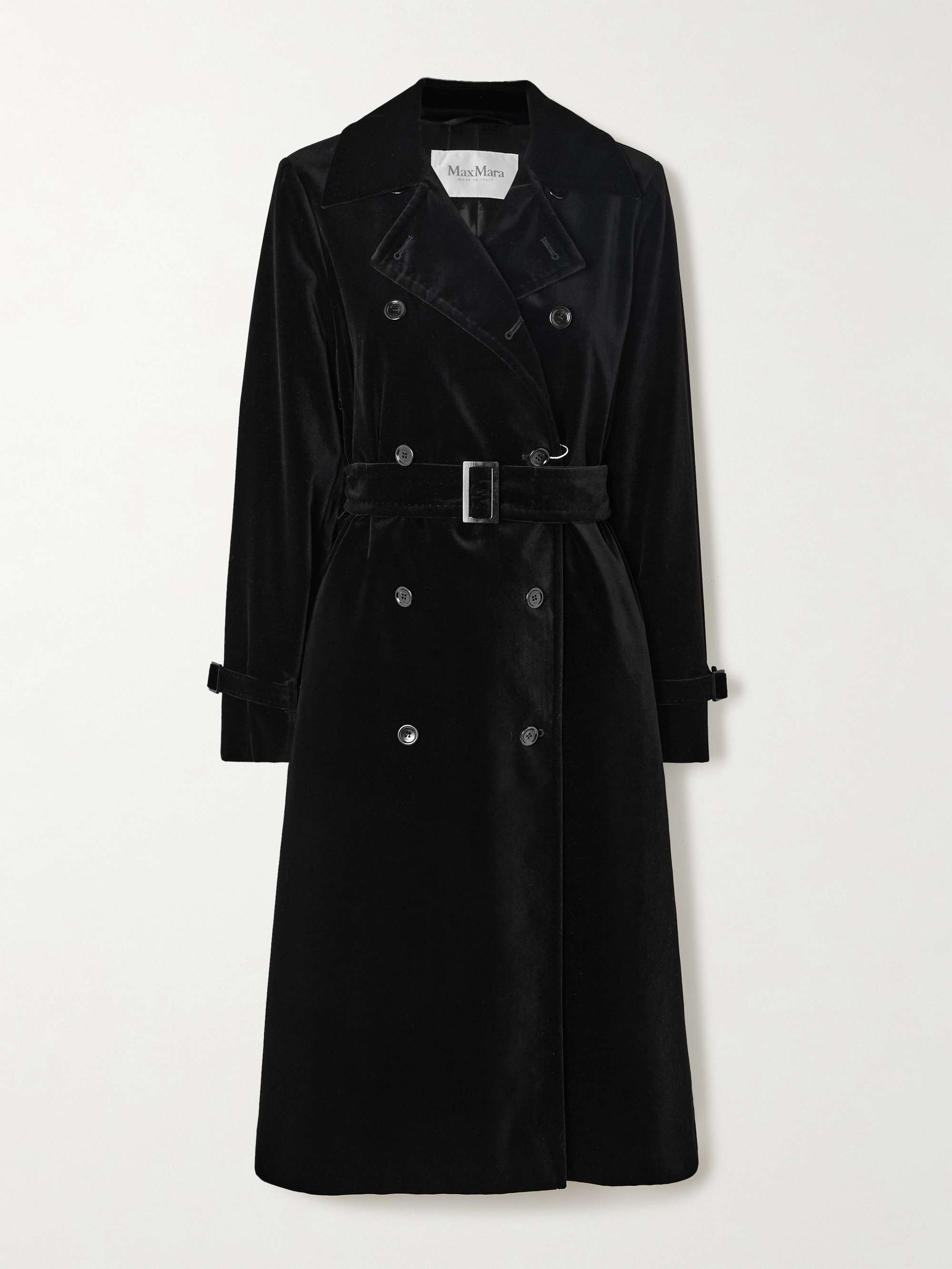 Long Velvet Trench Coat – Mayra