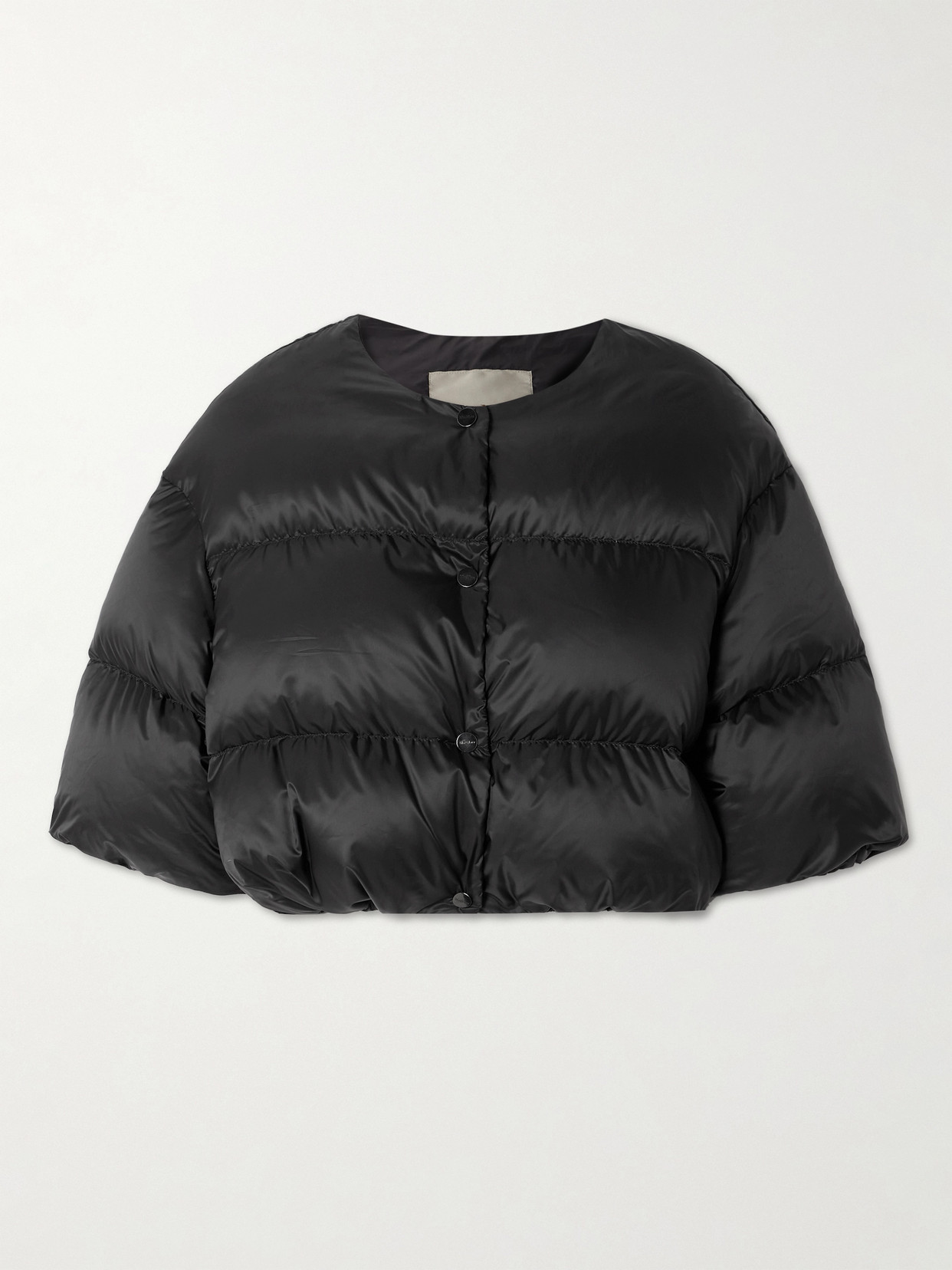 Max Mara Seico Cropped Shell Jacket In Black