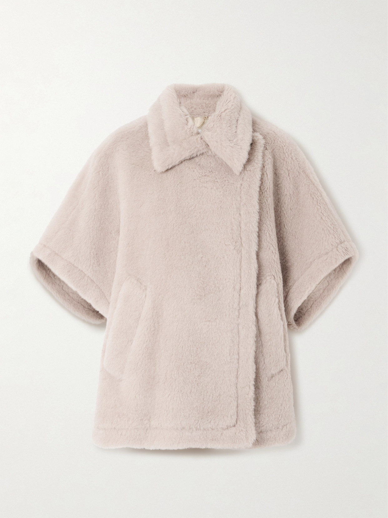 Max Mara - Alpaca, Wool And Silk-blend Cape - Neutrals