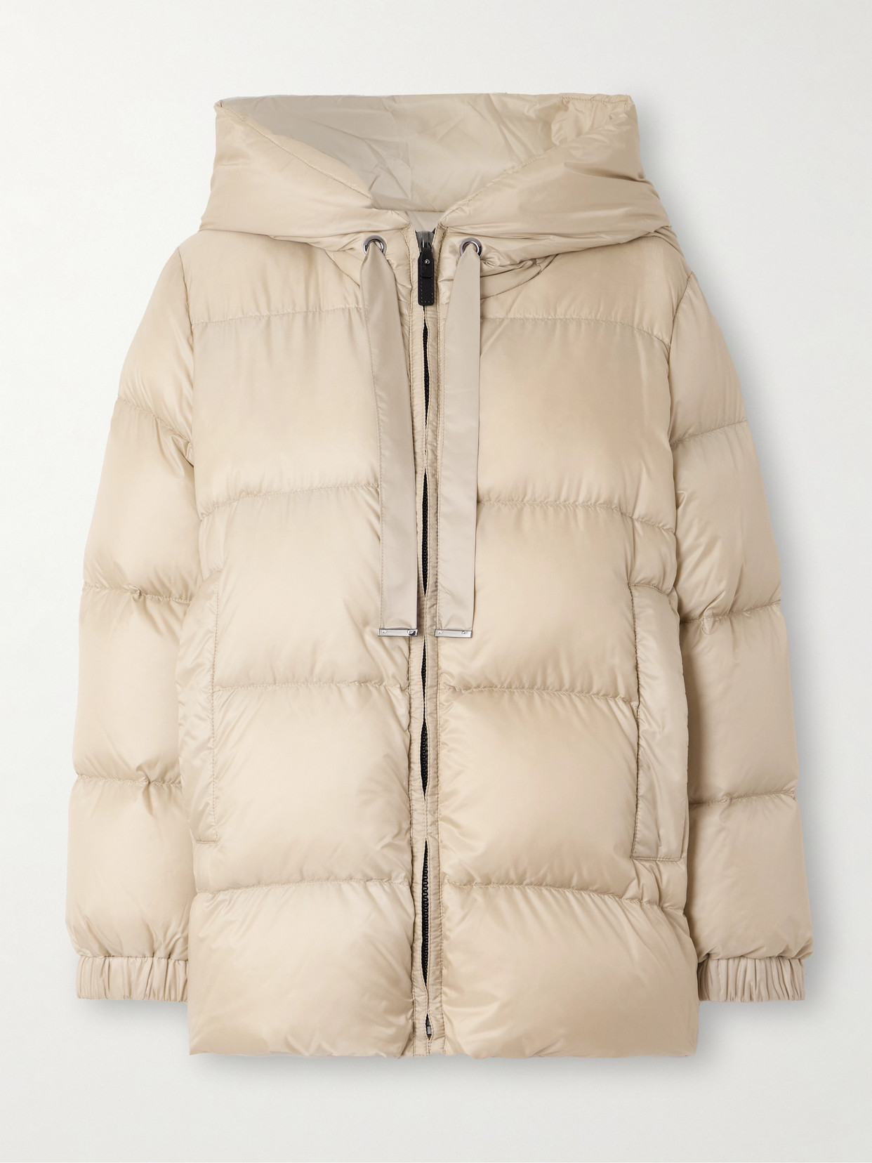 Max Mara - The Cube Seia Hooded Quilted Shell Down Jacket - Ecru