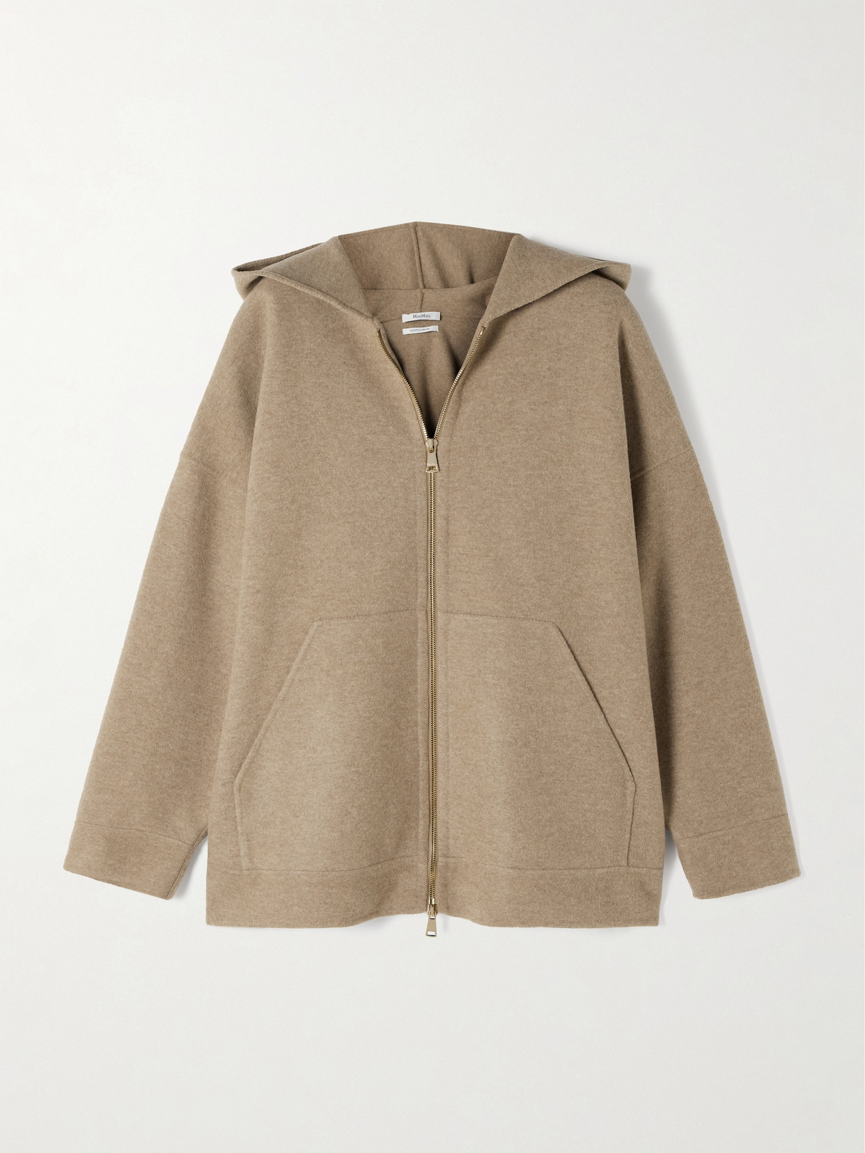 Max Mara - Saio Wool-blend Hoodie - Brown