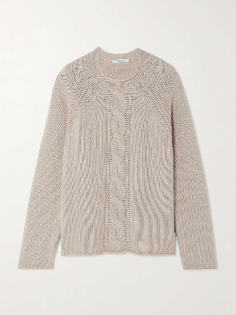 Max Mara Pico Cable-knit Cashmere Sweater