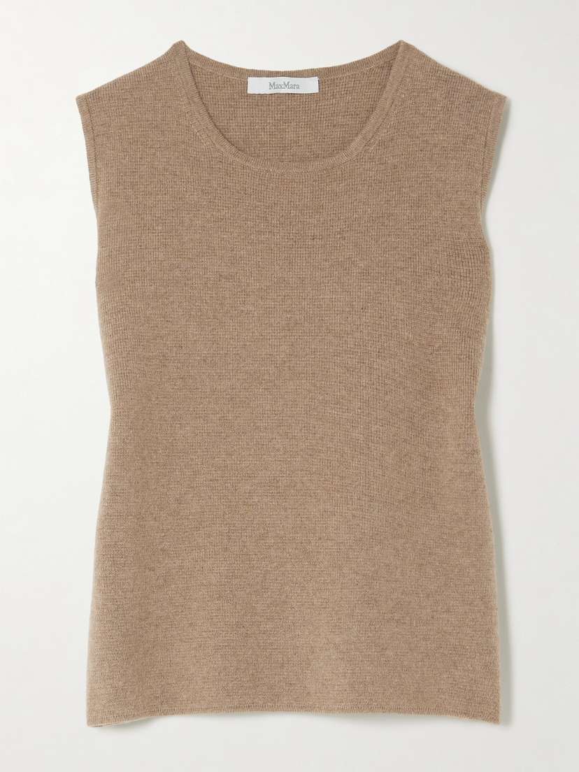 Max Mara Fosco Wool And Cashmere-blend Vest - x large