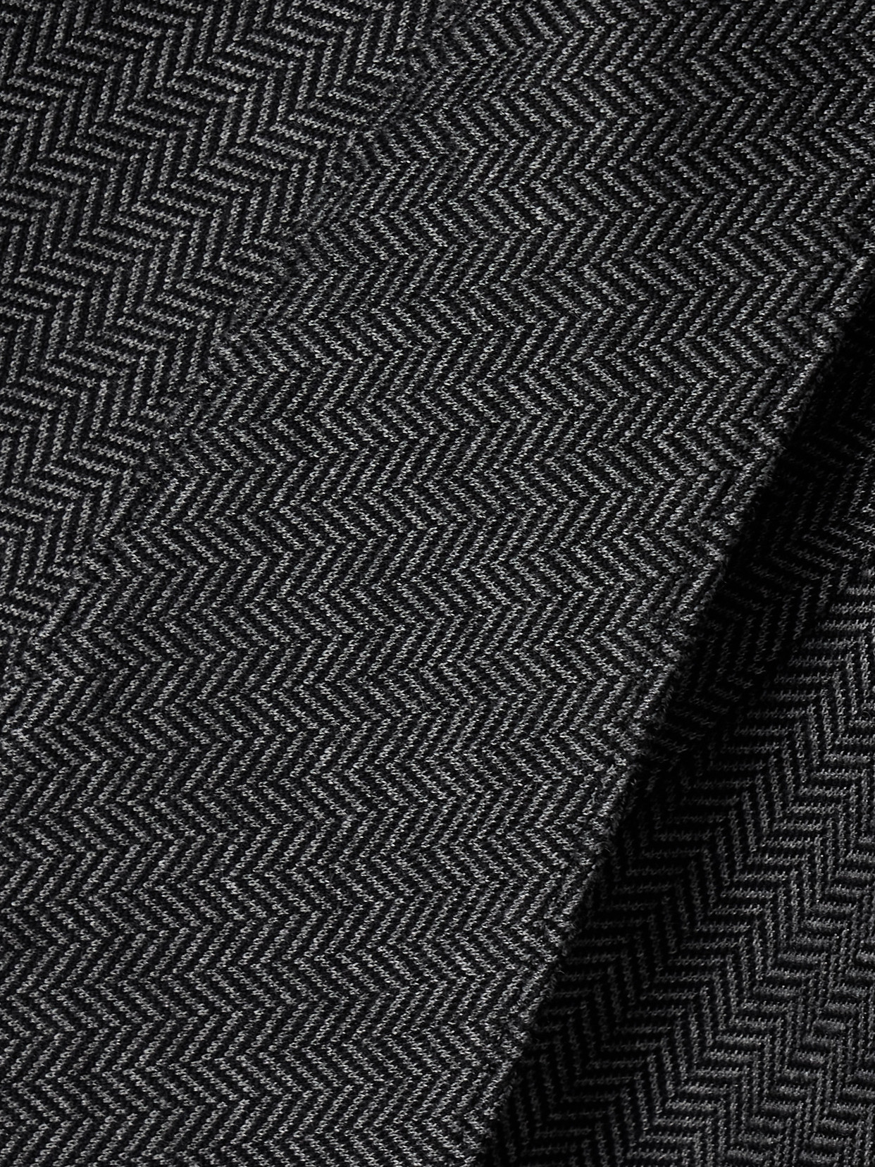 Max Mara Monia Tie-front Herringbone Wool-blend Blazer In Black