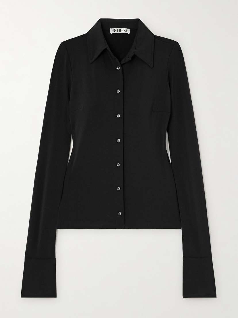 ÉTERNE Charlie Matte-jersey Shirt