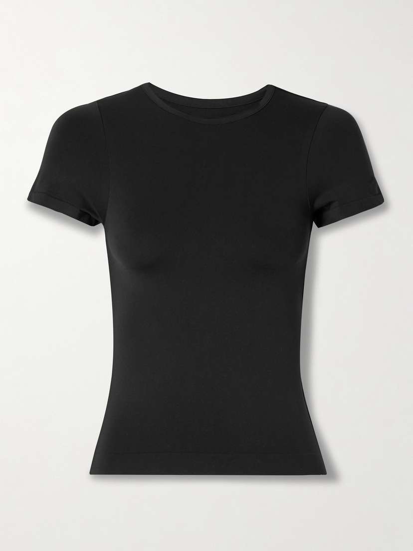 Skims Soft Smoothing Seamless T-shirt - Eclipse