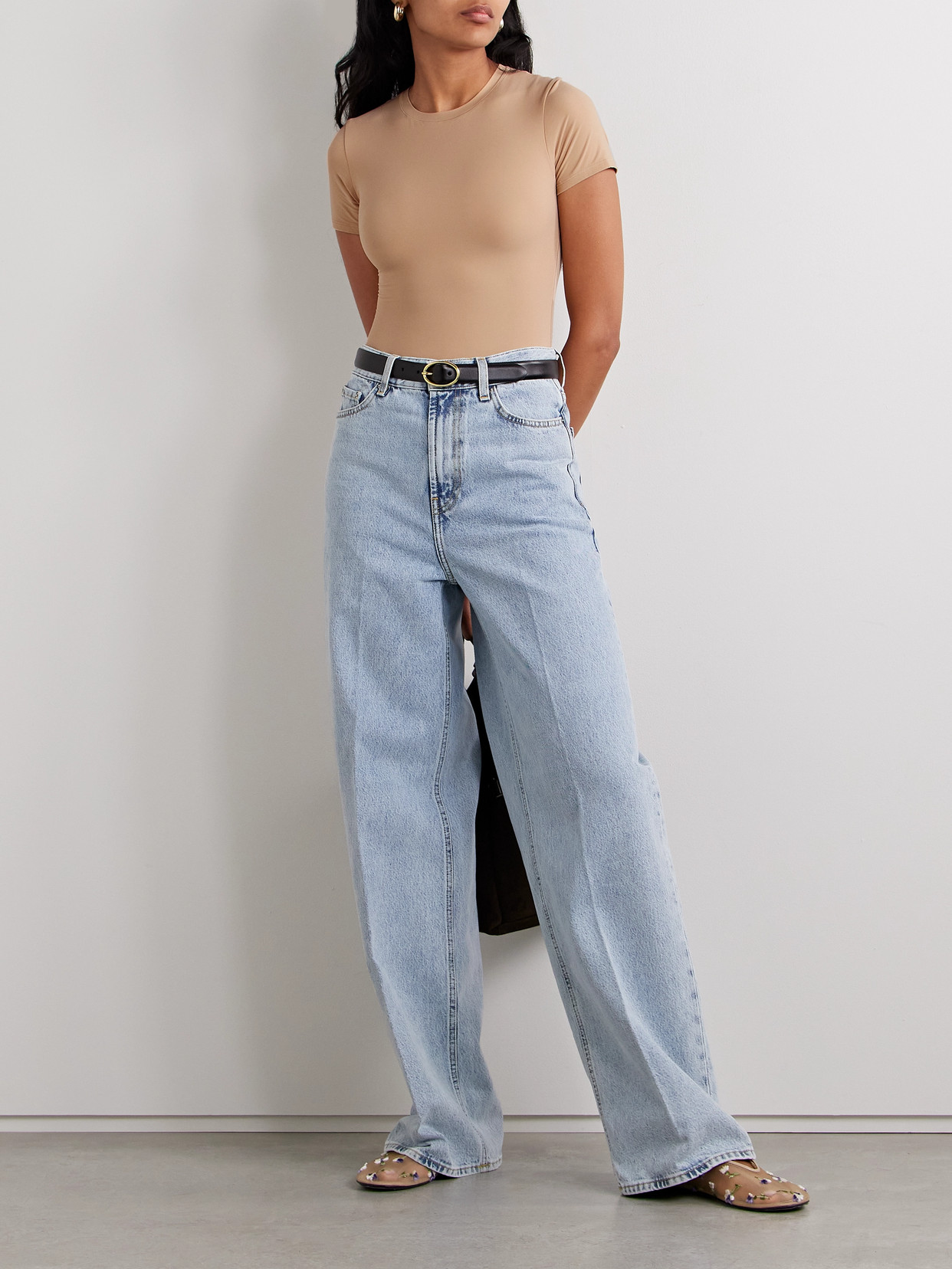 Skims Fits Everybody T-shirt Bodysuit In Neutrals
