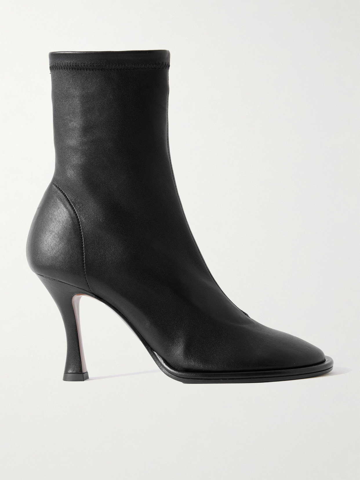 NEOUS - Lea Stretch-leather Ankle Boots - Black
